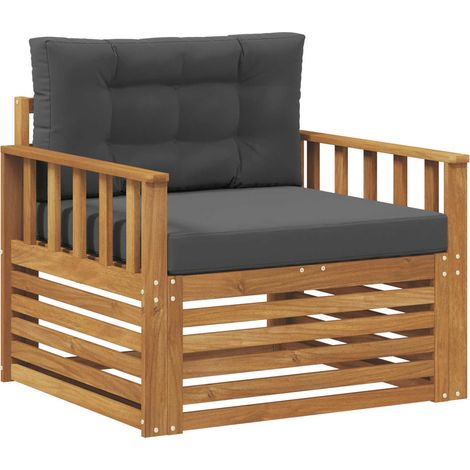 Maison Exclusive - Outdoor-Sofa Massives Akazienholz und Polyeste