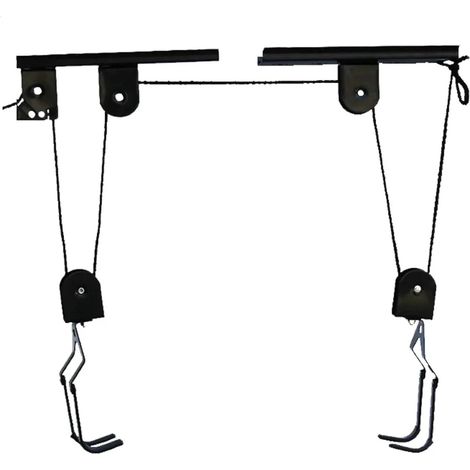 Élévateur à vélo, porte-vélos, treuil à vélo, cadre de suspension pour vélos, crochets de rangement pour vélos (1/5)