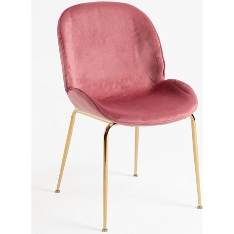 Sillas Comedor - Silla Bille Golden Terciopelo - Rosa (1/5)