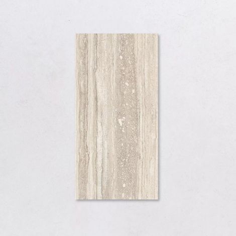 Carrelage Intérieur Effet Pierre de Travertin Contrepasse COCOON TRAVERTINO Beige SG 60x120cm (1/4)