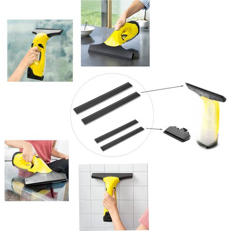 Lames de rechange pour nettoyeur de vitres Kärcher WV2 et WV5 (2 pièces, raclette en caoutchouc de 170 mm)