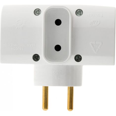 Triplite 2p+t 16a Lateral Blanc   Vrac - Hbf (1/5)