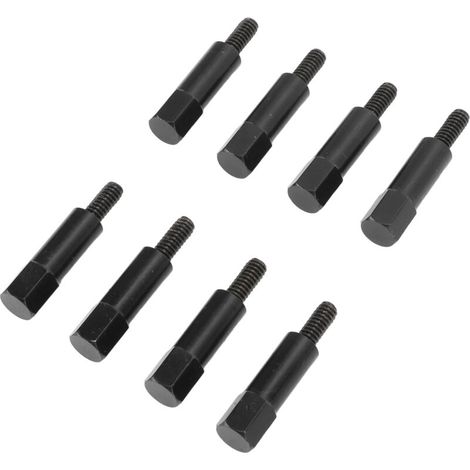 8 pièces couvercle de soupape de voiture boulon écrou revêtement en poudre noire remplacement pour SBC petit bloc 283 305 327 350 383 400 moteurs (1/5)