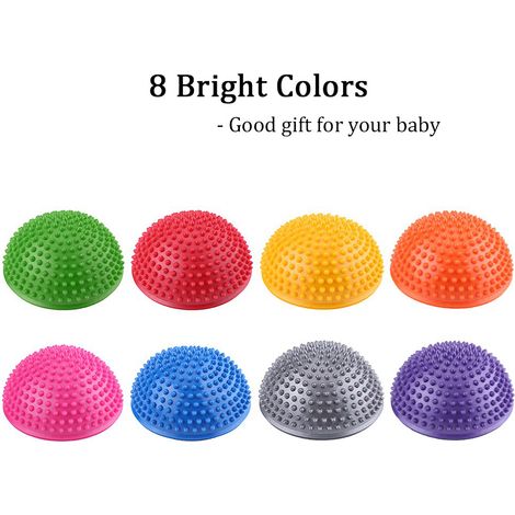 Demi-ballon de yoga gonflable en PVC pour massage, ballon de fitness et d'équilibre. (1/5)