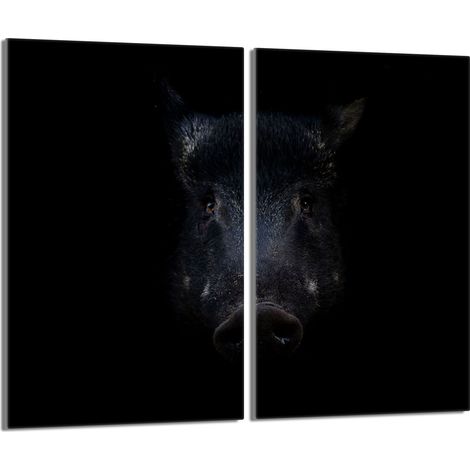 Glasschutzplatte für den Herd 2x30x52 Wildschwein