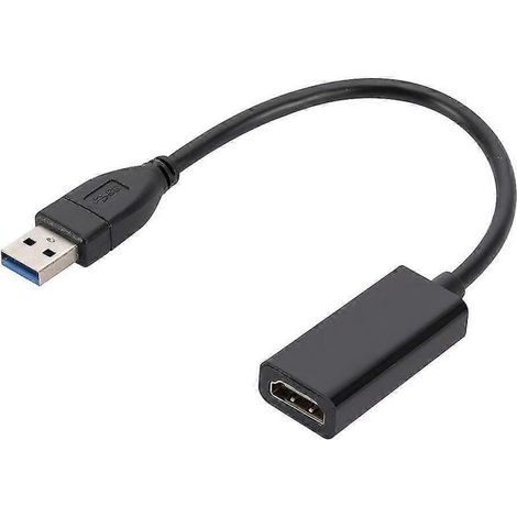 Adaptateur USB 3.0 vers HDMI HD 1080p, convertisseur USB vers HDMI Thunderbolt, câble adaptateur audio/vidéo externe pour ordinateur portable, PC, MacBook, Samsung, Huawei (1/5)