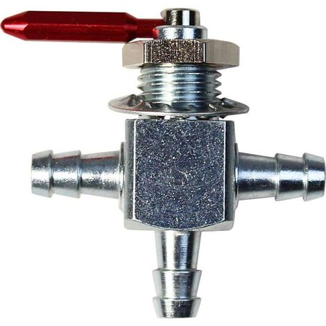 Cyclingcolors – Robinet d'essence 3 voies métal anodisé – 3 positions – Compatible Exmark, Hustler, Scag, Lawn Boy – Accessoire pour tondeuse - E633347