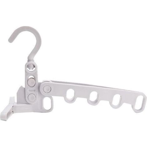 Séchoir portable pliable pour vêtements touristiques - Multifonctionnel - Cintre à cinq trous - Support de séchage portable (1/5)