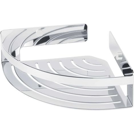 Etagère de Douche d'angle pour Douche pour Articles de Salle de Bains, Chrome, 22,4 x 7 x 22,4 cm (1/5)