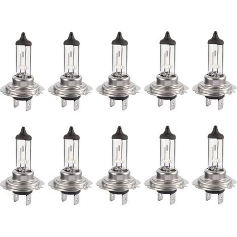 10 lampadine alogene xenon H7 12V 55W super luminose, lunga durata, per fari anabbaglianti e abbaglianti (1/4)