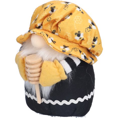 Poupée naine à motifs d'abeilles, poupée sans visage, ornement, décoration pour salon, canapé, table, étagère, style barbu (1/5)