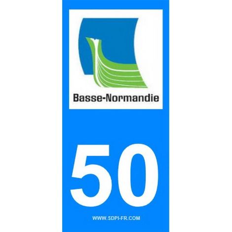 ADHESIFS REGION DEPARTEMENT 50 NORMANDIE X2