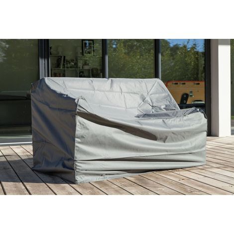 PROLOISIRS Housse de protection pour canapé lounge 2.5 places gris 190 x 90 x 105 cm