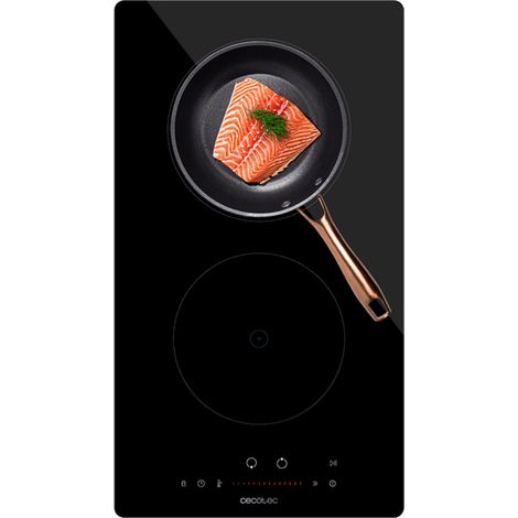 Cecotec Plan de cuisson à induction 2 brûleurs Bolero Squad I 2100 Puissance maximale 3500W en 9 niveaux, Programme horaire, Système de maintien au chaud, Control Touch, Control Sécurité enfants, Déte (1/2)