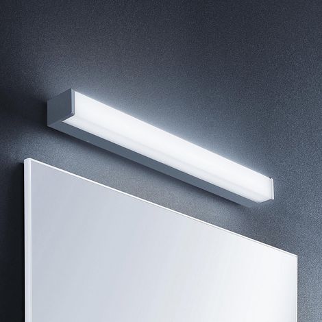 [GEBRAUCHT] Lindby Klea Led Badezimmerleuchte 60 Cm Weiß Chrom Spiegelleuchte Badlampe Lampe B-Ware