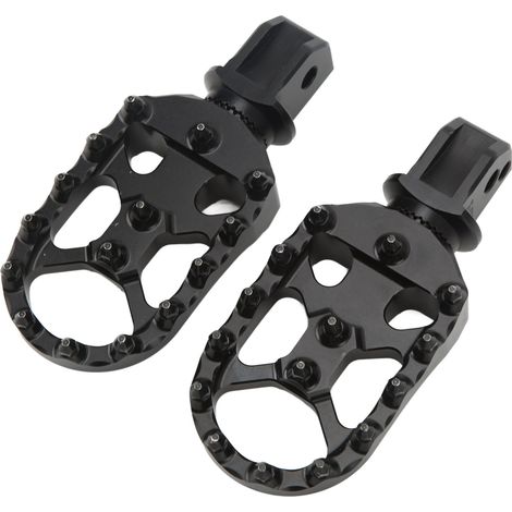 Paar CNC-gefräste, schwarz eloxierte Aluminium-Motorrad-Fußrasten hinten, Ersatz für F900R F900XR 2020-2022, 2-teiliges Set. (1/5)