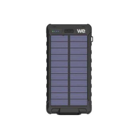 Batería de respaldo - WE - 10000 mAh - Antichoque - 2 puertos USB - IPX4 - negra