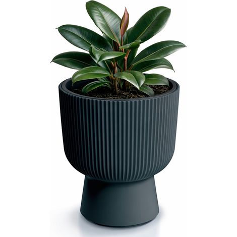 Prosperplast Blumentopf MILLY Anthrazit 23,9 cm