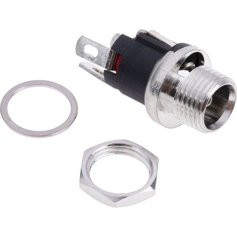 Rs Pro – Prise d'alimentation CC 5.0A – Montage panneau 12V – Longueur 21.3mm – Connecteur nickel pour applications spécifiques
