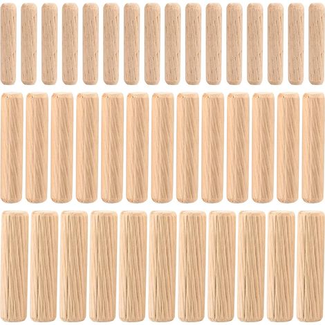 90 Pièces Assortiment de Chevilles en Bois Coniques Rainurées M6 M8 M10 pour Fraisage, Rainurage, Artisanat, Bricolage, Menuiserie (1/5)