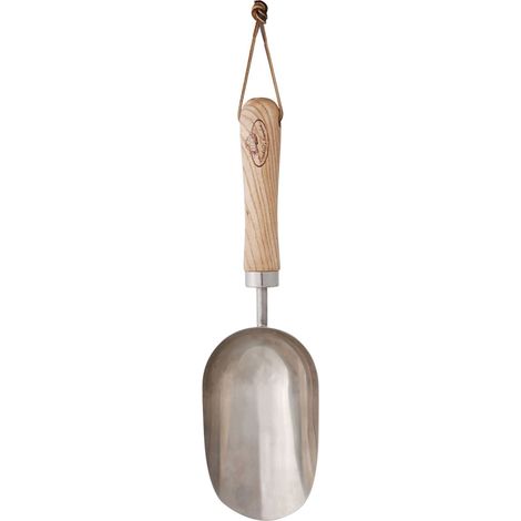 Esschert Design Kompostkelle in Löffelform - Edelstahl & Eschenholz (1/2)