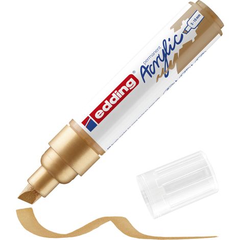 edding 5000 acrylic marker broad rich gold matt (1/5)