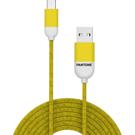 Celly PT-MC001-5Y cable USB 1,5 m USB 2.0 Micro-USB A USB A Amarillo