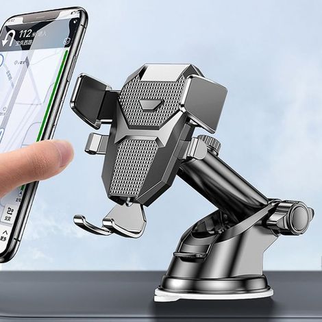 Universelle 360-Grad-Autotelefonhalterung mit Saugnapf für Windschutzscheibe und Armaturenbrett, kompatibel mit Smartphones von 4,0 bis 7 Zoll. (1/5)