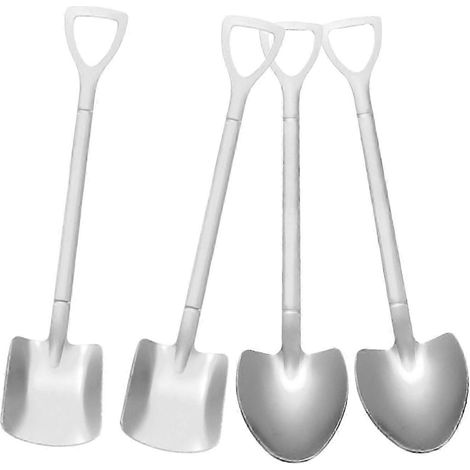 Ensemble de cuillères à glace et à café en acier inoxydable, cuillère mignonne pour mélanger les desserts, les gâteaux et les amuse-gueules, couverts tendance, vaisselle et articles de fête CHHpointed (1/5)