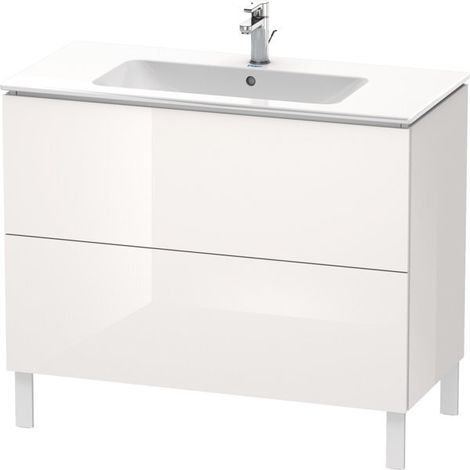 Duravit L-Cube bâti-support pour lavabo à poser, 2 tiroirs, (1/5)