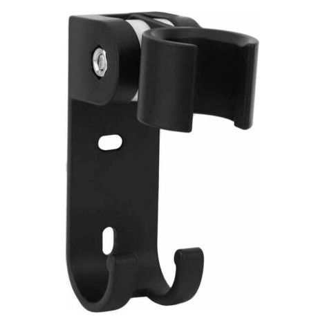 Shower Head Holder, Matte Black Stainless Steel Adjustable Wall Mounted Shower Head Holder Bracket (1/4)