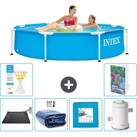 Frame Pool Rund - 244x51 cm - 7-teilig S166