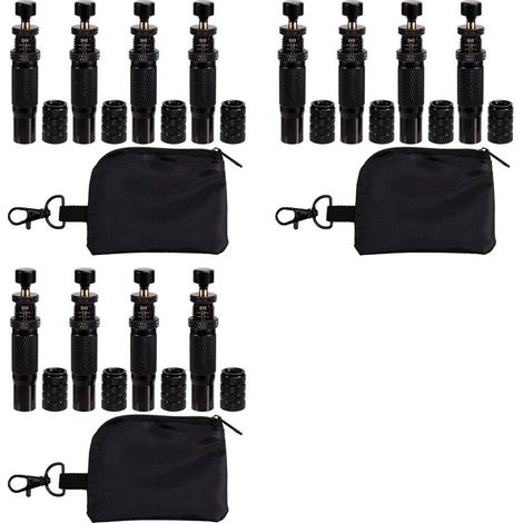 Geeignet für 12 automatische Reifenablassventile, verstellbares Reifenablassventil-Set, Druckbereich 10-30 PSI/0,7-2 BAR, Druckluft-Reifenablassventil, Zubehör.