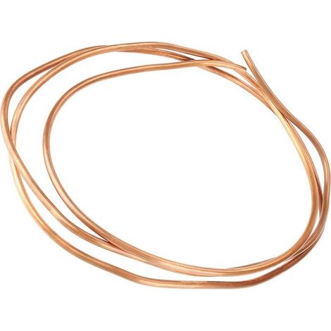 Tube rond en cuivre, tube en cuivre souple, 2 m T2 en cuivre souple, diamètre intérieur : 4 mm, diamètre extérieur : 5 mm, épaisseur : 0,5 mm, pour le refroidissement (1/5)