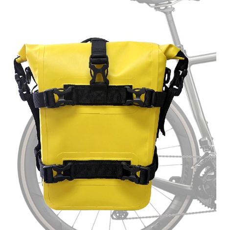 Sacoche de vélo - idéale pour les voyages et un usage quotidien - peut être utilisée comme sac bandoulière ou comme sacoche latérale de moto. (1/5)