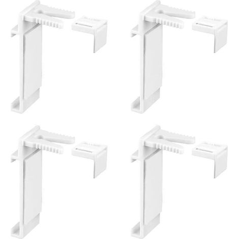 Ensemble de 4 supports de serrage pour store enrouleur – Réglables 1,6 à 2,2 cm – Installation sans perçage – Adhésif haute adhérence (1/4)