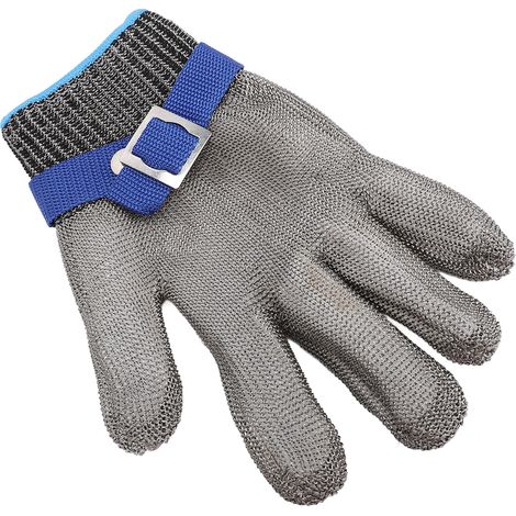 Gant anti-coupure fil d'acier inoxydable antidérapant cuisine jardinage (1/5)