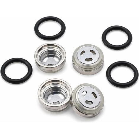 4 Kits de Joints pour Vue de Niveau de Liquide de Frein Moto, Réservoir Maître-Cylindre, vérin de frein Joint Verre Vue 18mm avec Joint d‘Étanchéité, Compatible avec Moto et Scooter (1/5)