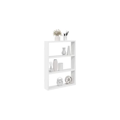 Étagère murale blanc 43x9x60 bois d'ingénierie (1/5)