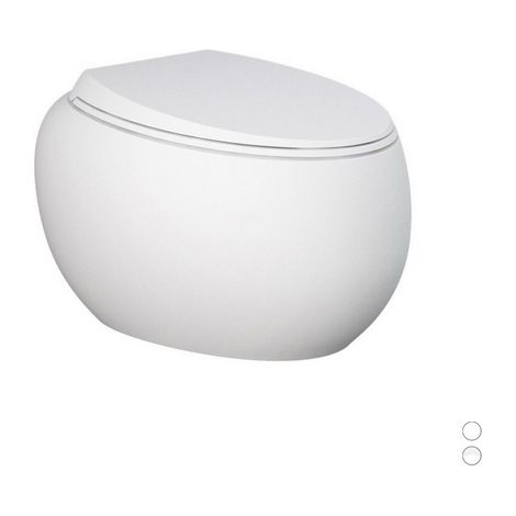 Vaso sospeso cloud rimless fissaggio nascosto bianco alpino (1/2)