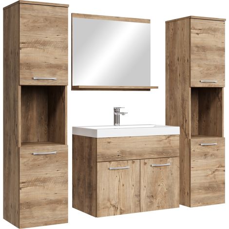 Conjunto de muebles de baño Montreal XL 60 x 35 cm - Roble casta (1/5)