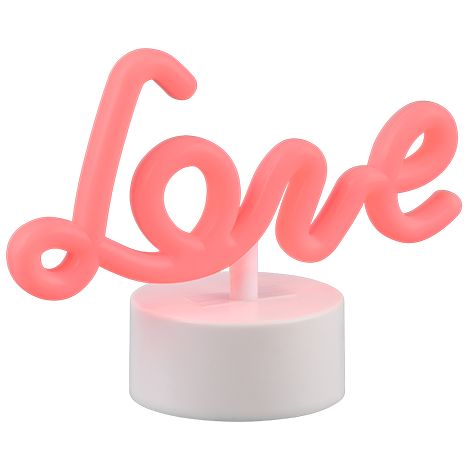 AMOR LAMPADA DA TAVOLO LED SCRITTA LOVE H. 14CM LED 1W (1/4)