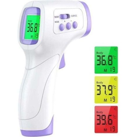 Thermometre Frontal - Infrarouge Sans Contact - Pour Adulte Bebe Et Objets - Precision ±0,2°C - Memo 40 Mesures - 1 Seconde (1/4)
