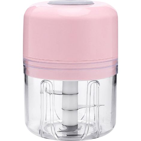 Broyeur à glace domestique, petit broyeur à glace portable, rose, 1 pièce (1/4)