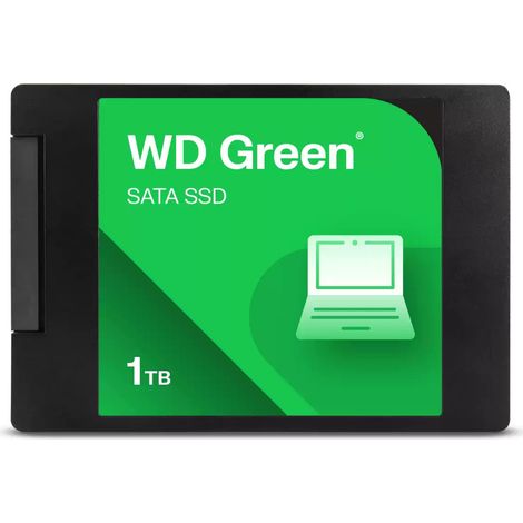 Unidad SSD interna Western Digital WD Green SATA de 2 TB, hasta 545 MB/s, 2,5"/7 mm (1/2)