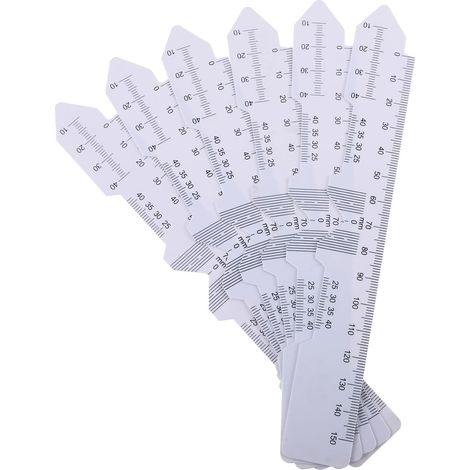 Règle optique en plastique transparent pour la mesure de l'écart (1/5)