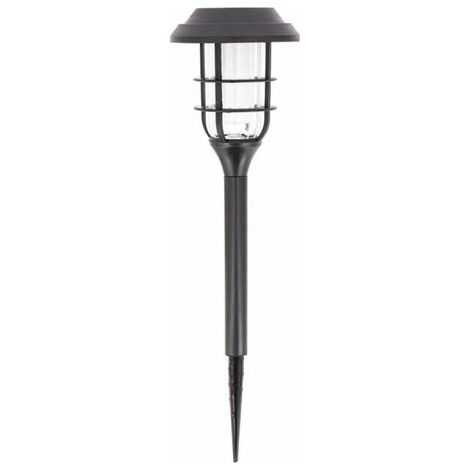 [JAMAIS UTILISÉ] Lampe solaire effet flamme 42cm IP44 – Température de couleur 1600K – Autonomie 8h – Détecteur crépusculaire intégré