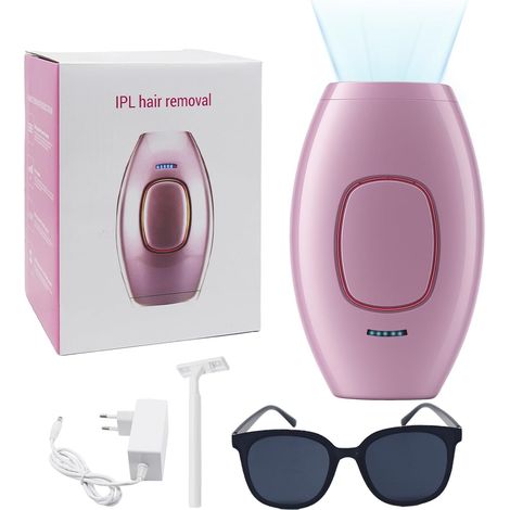 Épilateur à Lumière Pulsée IPL, Flashes Illimités, 5 Niveaux d'Énergie, Épilation Durable pour Femmes et Hommes, Visage, Corps, Maillot, Aisselles, Jambes (1/5)