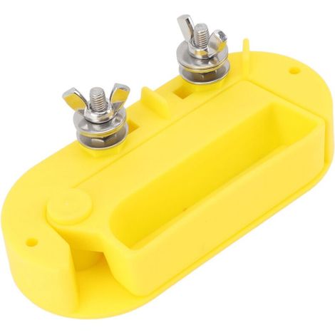 Interrupteur électrique pour clôture Mano - En plastique PP 14x6.4cm, jaune, 2 vis incl. (1/4)