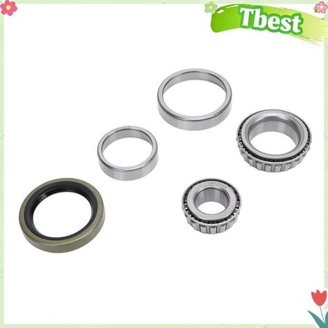 Kit de roulements de remorque marine, 5 pièces, ensemble de roulements de moyeu de roue en alliage d'acier avec joints pour (1/4)